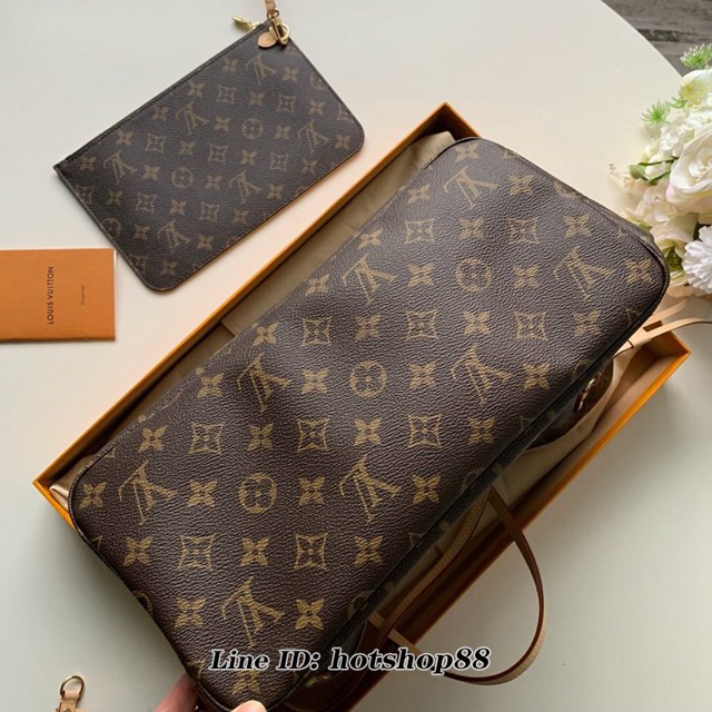 路易威登LV女包 LV老花肩背購物袋 M44364 Neverfull Love Lock中號手袋 xxlv1110